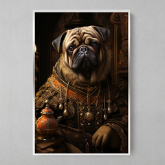 Quadro Decorativo Pug Portrait