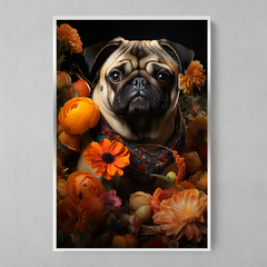 Quadro Decorativo Pug Portrait - comprar online