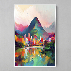 Quadro Decorativo Rio de Janeiro Colorido - comprar online