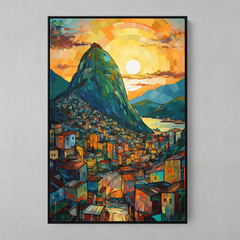 Quadro Decorativo Rio de Janeiro Abstrato