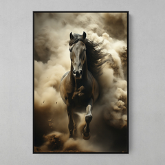 Quadro Decorativo Cavalo Fumaça