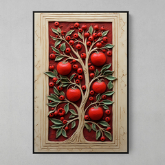 Quadro Decorativo Fruto Vermelho