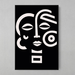 Quadro Decorativo Woman Black and White