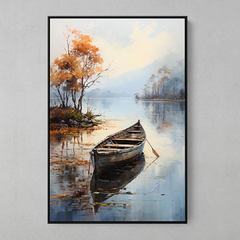 Quadro Decorativo Canoa Estilo Pintura I