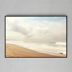 Quadro Decorativo Areia, Céu e Mar