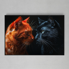 Quadro Decorativo Gatos