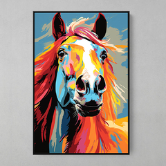 Quadro Decorativo Cavalo Pop Art