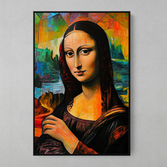 Quadro Decorativo Monalisa Colorful