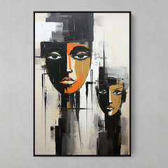 Quadro Decorativo Boneco Abstrato