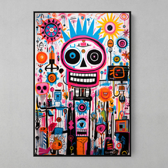 Quadro Decorativo Colorful Graffiti Symbols