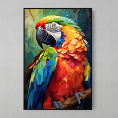 Quadro Decorativo Arara Multicolor - comprar online