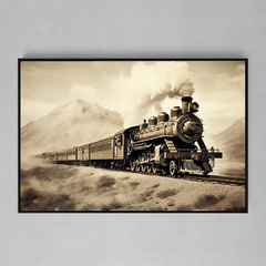 Quadro Decorativo Trem das Montanhas