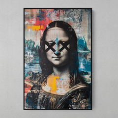 Quadro Decorativo Monalisa Graffiti