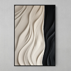 Quadro Decorativo White Black Plaster