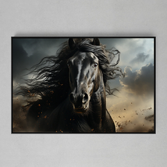 Quadro Decorativo Black Horse