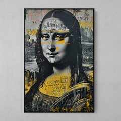 Quadro Decorativo Monalisa Yellow