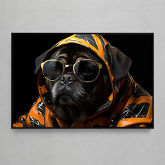 Quadro Decorativo Fashion Pug