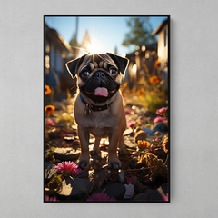 Quadro Decorativo Pug estilo Pixar