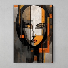 Quadro Woman Abstract Orange - comprar online