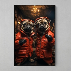 Quadro Decorativo Pugs Pub