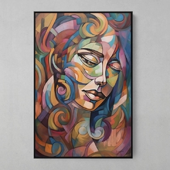 Quadro Geometric Abstract Woman - Ellquadros 