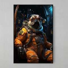 Quadro Decorativo Pug Astronauta - comprar online