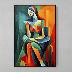 Quadro Mulher Sentada ll - comprar online