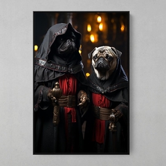 Quadro Decorativo Pug Anciões