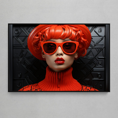 Quadro Decorativo Red Fashion Plastic