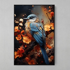 Quadro Decorativo O Pequeno Pássaro Azul - comprar online