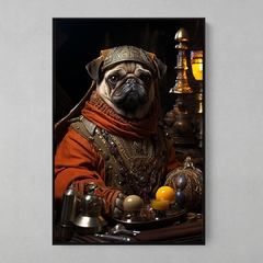 Quadro Decorativo Pug Príncipe