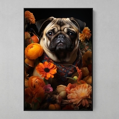 Quadro Decorativo Pug Portrait