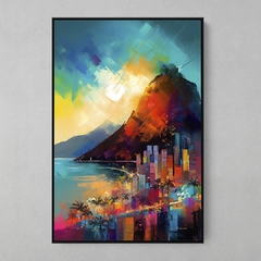 Quadro Decorativo Silhueta Rio de Janeiro na internet