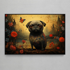 Quadro Decorativo Pug - Bosch Style 