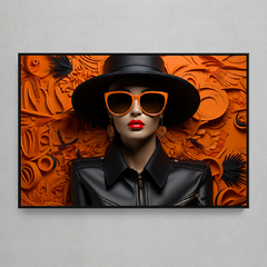 Quadro Decorativo Model Fashion Plastic 