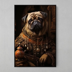 Quadro Decorativo Pug Portrait