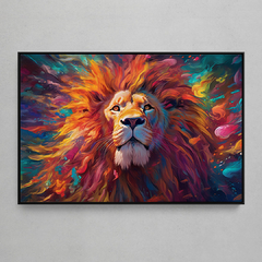 Quadro Decorativo Lion Abstract