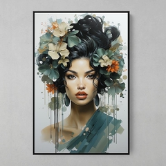 Quadro Decorativo Flowers Woman