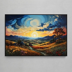 Quadro Decorativo Paisagem - Estilo Van Gogh 