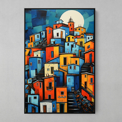 Quadro Decorativo Comunidade Rio de Janeiro Romero Britto