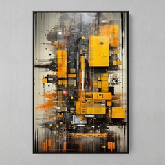 Quadro Decorativo Collage Abstract Yellow Tones