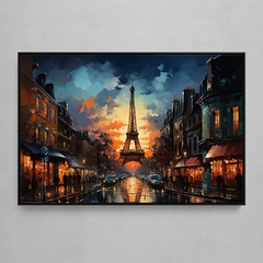 Quadro Decorativo Paris Torre Eiffel - Estilo Picasso