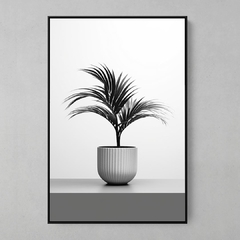 Quadro Vaso de Planta Preto/branco - comprar online