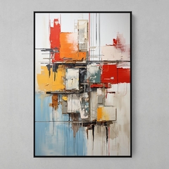 Quadro Decorativo Collage Abstract - estilo Robert Rauschenberg - comprar online