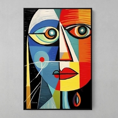 Quadro Retrato Cubista - comprar online