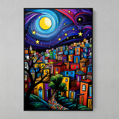 Quadro Decorativo Rio de Janeiro Star Nigth Romero Britto