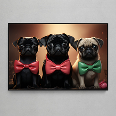 Quadro Decorativo Pug Carton Network