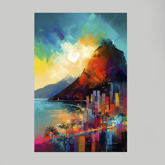 Quadro Decorativo Silhueta Rio de Janeiro - comprar online