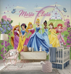 Papel de Parede Princesas Castelo Disney