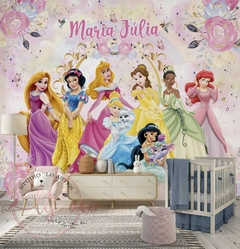 Papel de Parede Princesas Castelo Disney